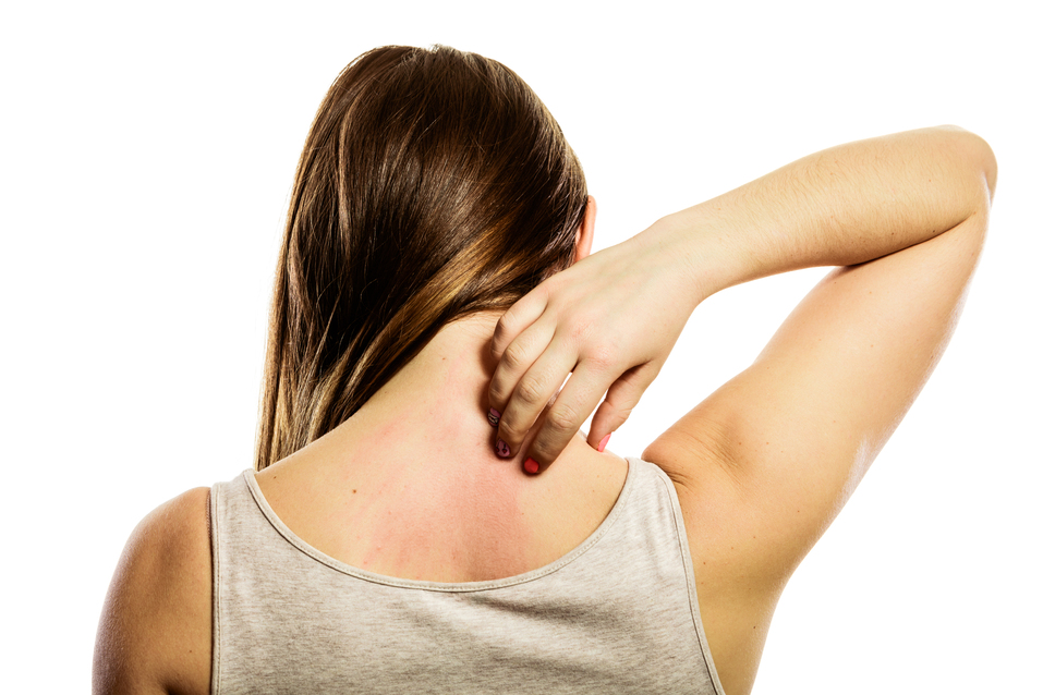 Woman Scratching Her Back Isolated Noosa Holistic Health